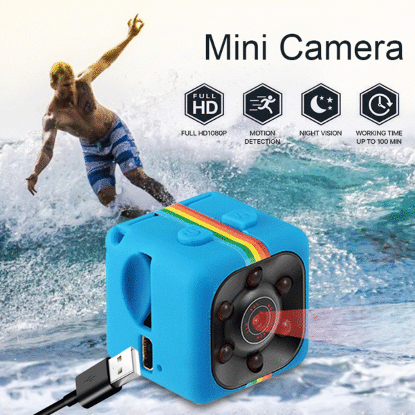 Sq11 Mini Camera Cam Sensor ពេលយប់ចក្ខុវិស័យម៉ាស៊ីនថតរូបភាពចលនារូបភាព DVR ខ្នាតតូចម៉ាស៊ីនថតវីដេអូ DV