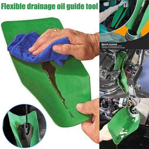 US IN STOCK Flexible Draining Tool Funnel Oil Additive Motorcycle Farm Machine Funnel Car Refueling Longer 4