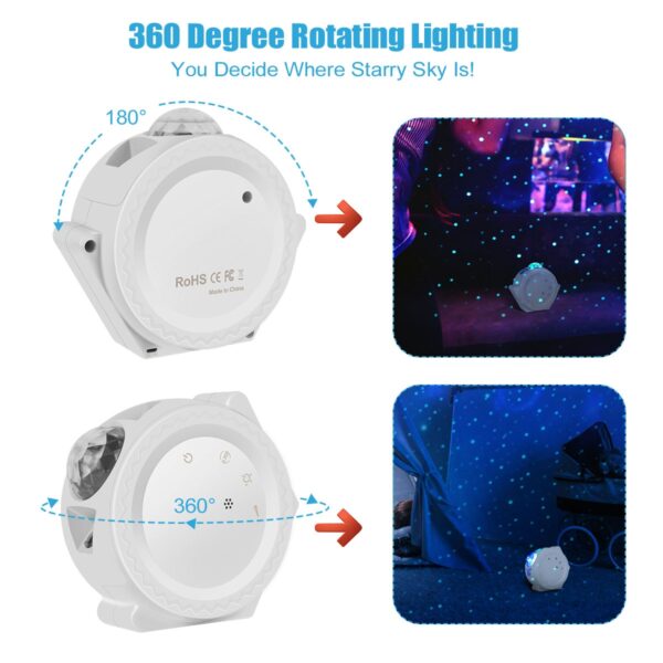 WIFI Remote Projector Star Starry Sky Night Light Ocean Wave Sky Projector Water Wave Night Lamp 2