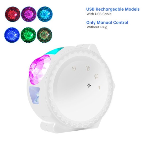 WIFI Remote Projector Star Starry Sky Night Light Ocean Wave Sky Projector Water Wave Night
