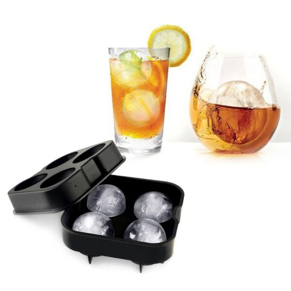 Whiskey Ice Cube Maker Ball Mold Mould Brick Round Bar Accessiories High Quality Black Color Ice 2