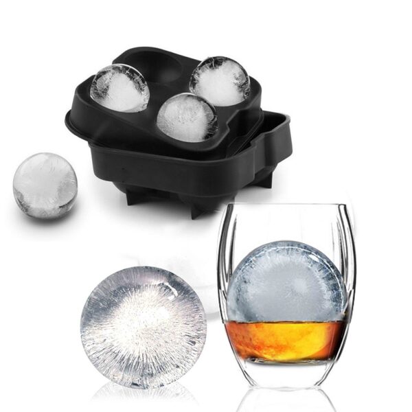 Whiskey Ice Cube Maker Ball Mold Mould Brick Round Bar Accessiories High Quality Black Color Ice