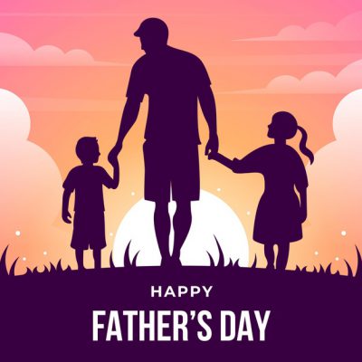باپ بچوں کے ساتھ والد کے دن مبارک ہو silhouettes 23 2148534232