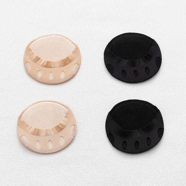 1 Pair Women Silk Sponge Socks Anti slip Lining Heelless Liner Sock Invisible Forefoot Cushion Foot 5