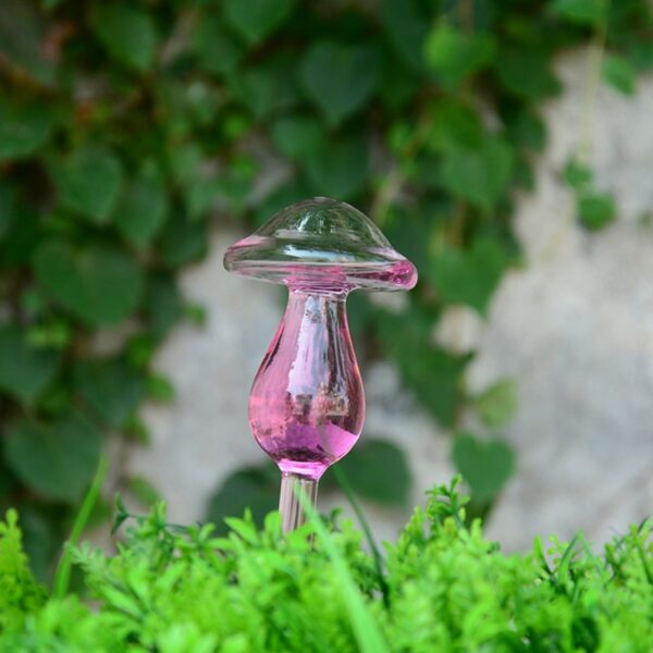 12 Shapes Glass Automatic Self Watering Bird Watering Cans Flowers Plant Decorative Clear Glass Watering Device 4