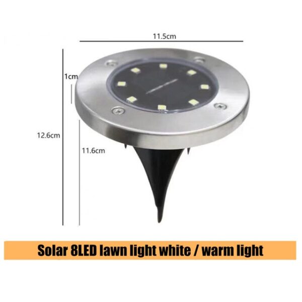 16 LEDs Ground Light Solar Powered Garden Landscape Lawn Lamp Gilubong Kahayag Sa gawas nga Dalan Hagdanan Decking 1.jpg 640x640 1