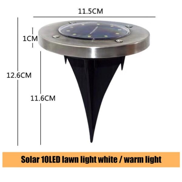 16 LEDs Ground Light Solar Powered Garden Landscape Lawn Lamp Gilubong Kahayag Sa gawas nga Dalan Hagdanan Decking 2.jpg 640x640 2