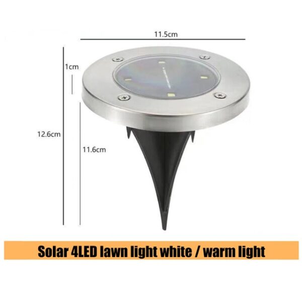 16 LEDs Ground Light Solar Powered Garden Landscape Lawn Lamp Gilubong Kahayag Hagdan-hagdang Dalan