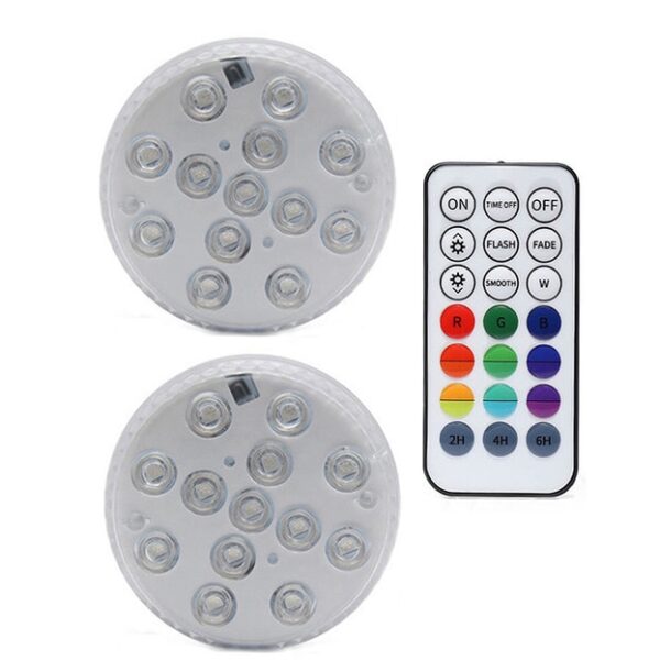 2020 New RGB Submersible Light with Magnet 13 LED Underwater Night Light Swimming Pool Light for 1.jpg 640x640 1