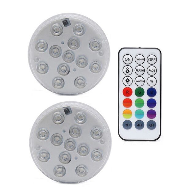2020 New RGB Submersible Light with Magnet 13 LED Underwater Night Light Swimming Pool Light for 1.jpg 640x640 1