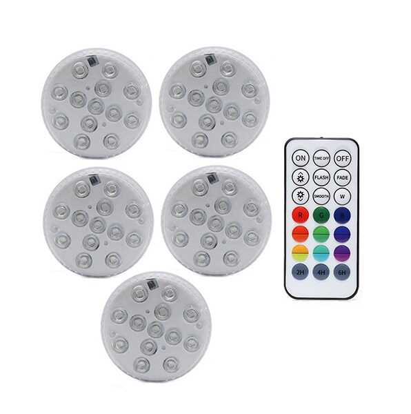 2020 New RGB Submersible Light with Magnet 13 LED Underwater Night Light Swimming Pool Light for 4.jpg 640x640 4