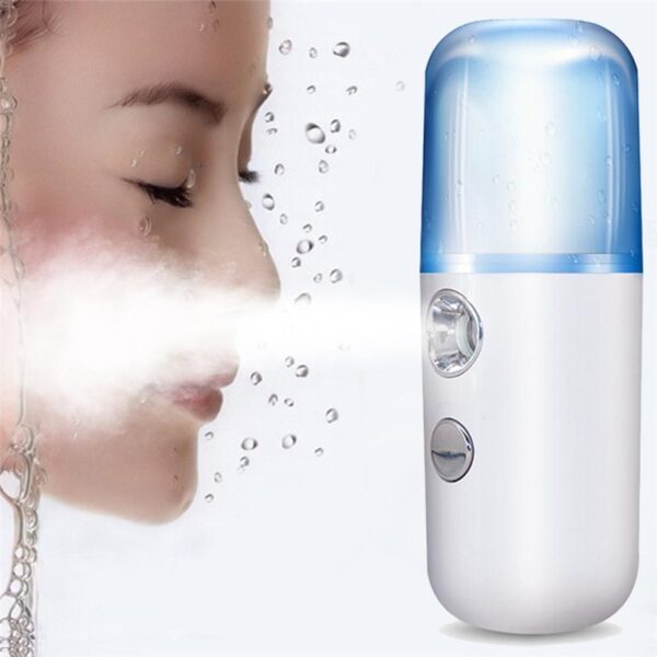 30ml mini nano pulverizador facial usb nebulizador rosto vapor umidificador hidratante anti envelhecimento rugas beleza feminina 2