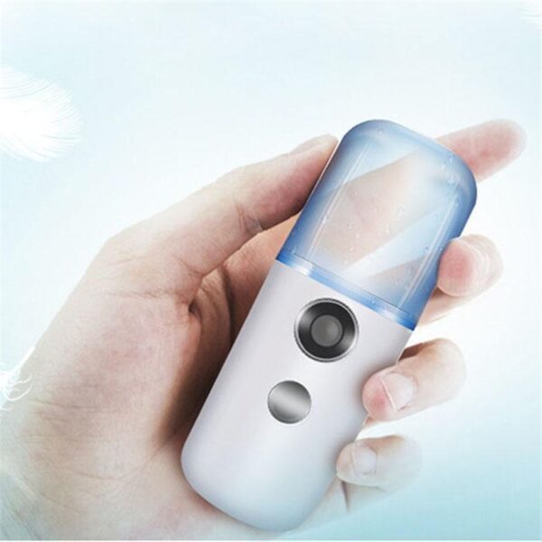 30ML Mini Nano opryskiwacz do twarzy USB nebulizator twarzy parowiec nawilżacz nawilżający przeciw starzeniu się zmarszczek kobiety uroda 3