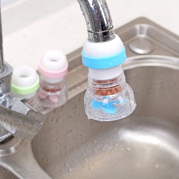 360 Degree Home Rotatable Water Bubbler Swivel Head Water Saving Faucet Aerator Nozzle Tap Adapter Device