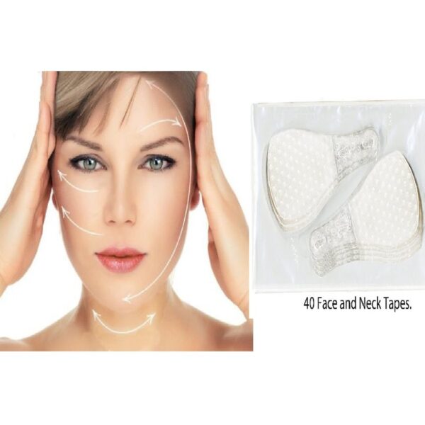 40Pcs Set Invisible Thin Face Facial Stickers Facial Line Wrinkle Flabby Skin V Shape Face Lift 3