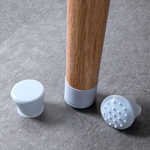 4pcs Universal chair leg caps Round Table Foot Cover Socks hole plugs Rubber Anti Scratch Furniture 5