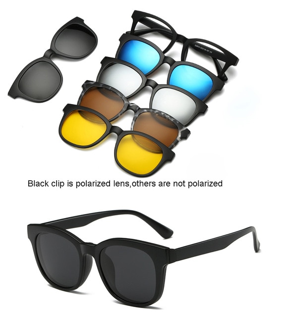 6 Sa 1 Custom Men Women Polarized Optical Magnetic Sunglasses Clip Magnet Clip sa Sunglasses Polaroid 5..jpg 640x640 5