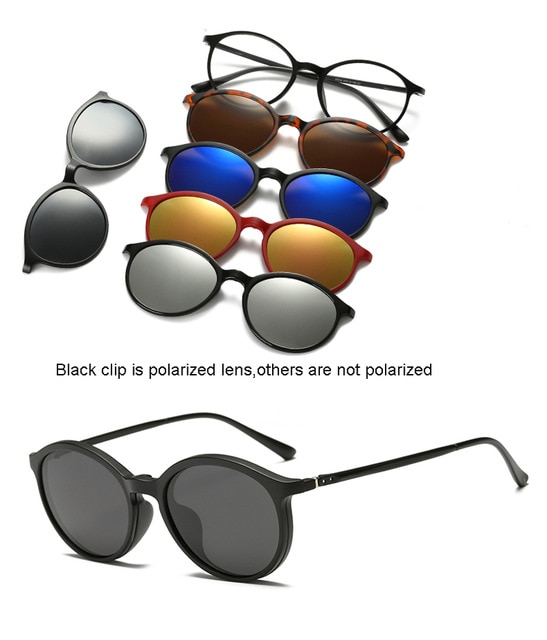 6 Sa 1 Custom Men Women Polarized Optical Magnetic Sunglasses Clip Magnet Clip sa Sunglasses Polaroid 6..jpg 640x640 6
