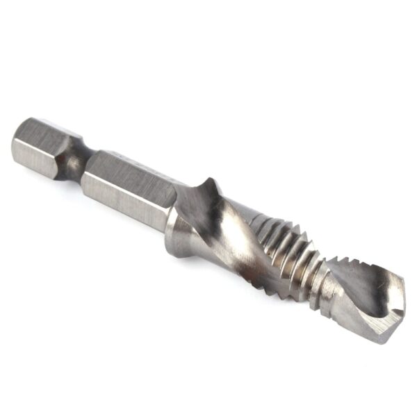 Sgriubha 6pcs M3 M10 Tap Drill Bits Hss Taps Countersink Deburr Suidhich measgachadh meatrach ìre àrd 3