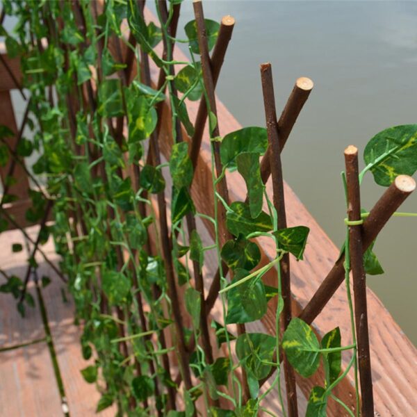 Kunsmatige tuinplantheining UV-beskermde privaatheidskerm Buitelug binnenshuise gebruik Tuinheining agterplaas Tuisversiering 2