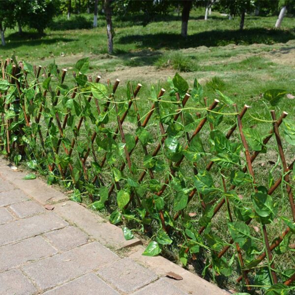 Artificial Garden Plant Fence UV Protected Privacy Screen Outdoor Indoor Use Garden Fence Backyard Home Decor 3