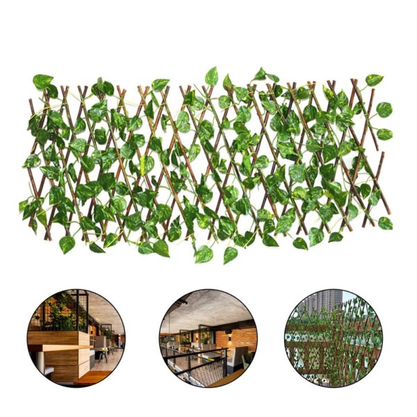 Artificial Garden Plant Fence UV Protected Privacy Screen Outdoor Indoor Use Garden Fence Backyard Home Decor 4