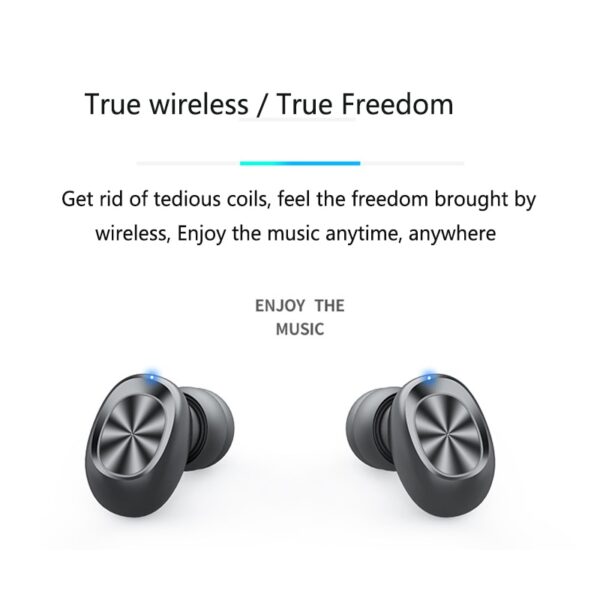 B9 TWS Bluetooth Kulaklık Kablosuz Kulaklık 8D HIFI Spor MIC Ile Kulakiçi Oyun Müzik Kulaklık 4