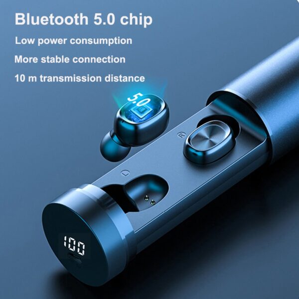 B9 TWS Waterproof Bluetooth 5 0 EDR Fashion Sa dalunggan Wireless IPX7 Earphone HIFI AAC Sport 1