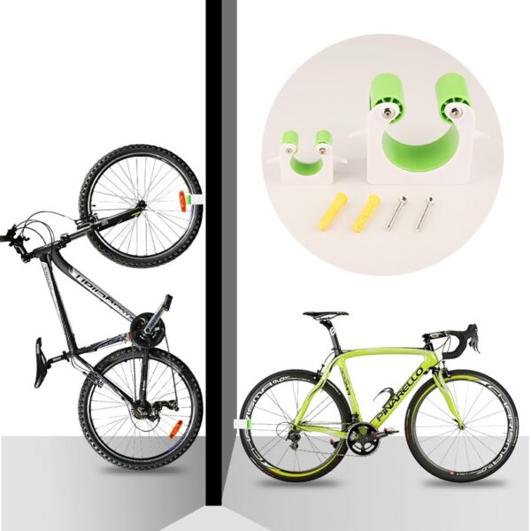 Bicycle Parking Rack Buckle Road Mountain Bike Wall Mount Hook Portable Indoor Vertical Bike Storage Cycling 5