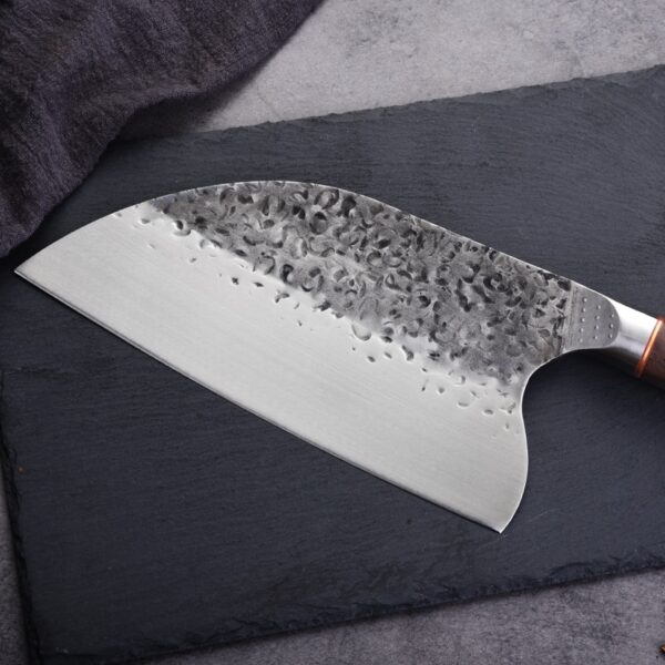 Butcher Knife igwe anaghị agba nchara 5CR15MOV Steel Chop Chinese Cleaver Kitchen Knife Chef Ngwa nri nwere osisi aka 1