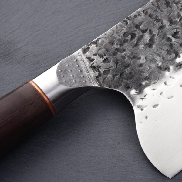 Месарски нож не'рѓосувачки 5CR15MOV Челична сечка Кинески нож Кујнски нож Готвач Алатки за готвење со дрвена рачка 2