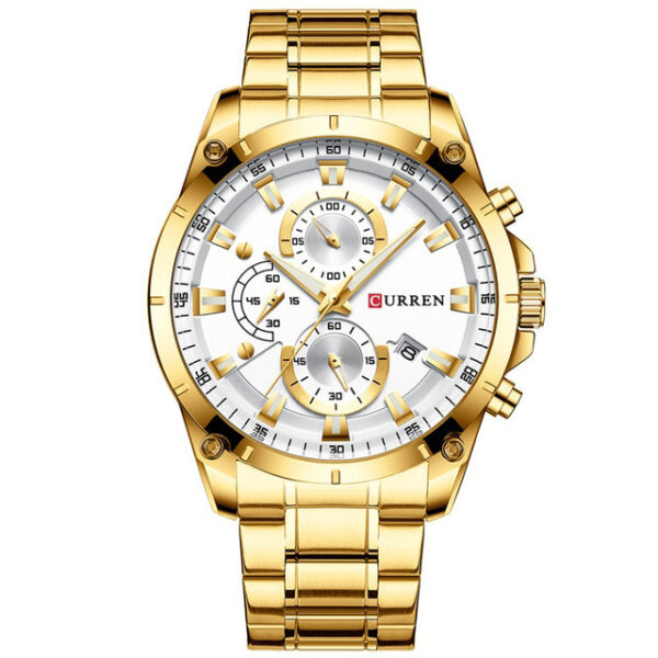 CURREN New Fashion Mens Watches with Stainless Steel Top Brand Luxury Sports Chronograph Quartz Watch Men 2 1.jpg 640x640 2 1