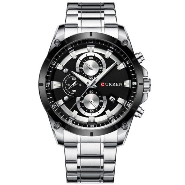 CURREN New Fashion Mens Watches with Stainless Steel Top Brand Luxury Sports Chronograph Quartz Watch Men 3 1.jpg 640x640 3 1