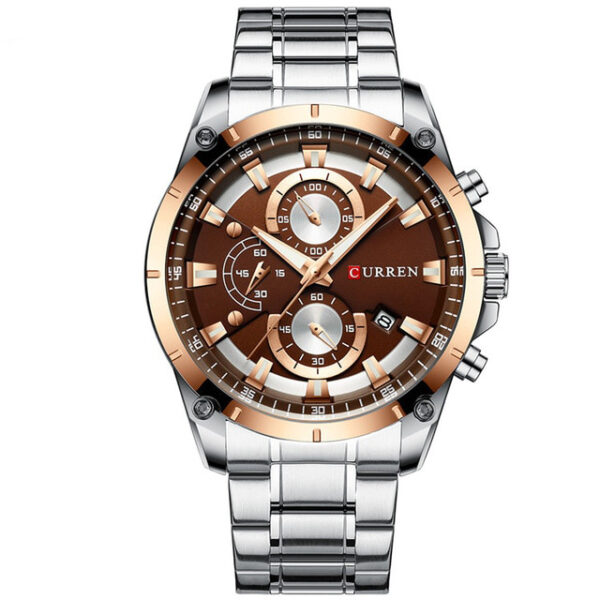 CURREN New Fashion Mens Watches with Stainless Steel Top Brand Luxury Sports Chronograph Quartz Watch Men 4 1.jpg 640x640 4 1