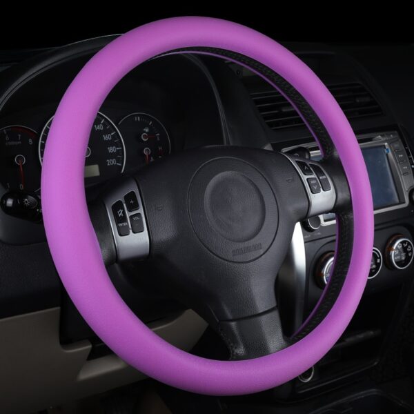 Car Styling Universal Car Silicone Steering Wheel Glove Cover Texture Soft Multi Color Soft Silicon Steering 5