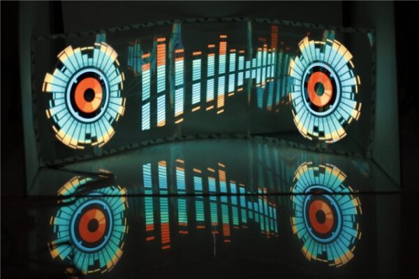 Araba Ön Camı LED Ses Aktif Ekolayzır Araba Neon EL Hafif Müzik Ritim Flaş Lambası Etiket Şekillendirme 4.jpg 640x640 4