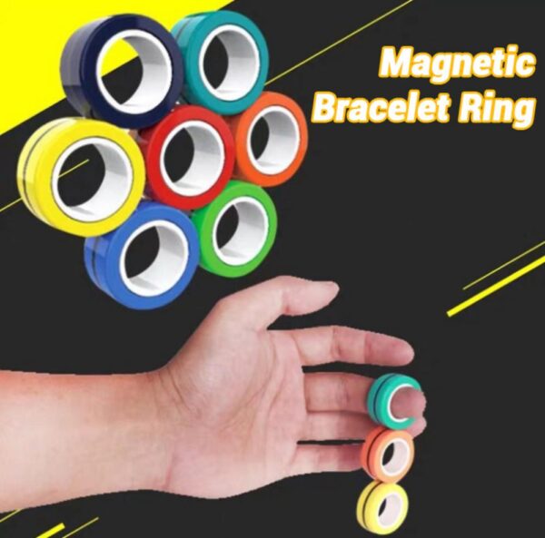 Colorful Bracelet Magic Toy Mini Magnetic Ring Toy Durable Unzip For Friends Gathering Festivals Performance 6