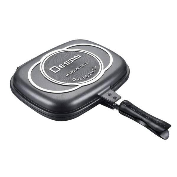 Doble nga sided baking pan frying pan non stick pan barbecue pot steak pot kitchen cookware sa gawas 2