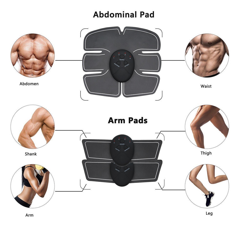 Drop shipping Abdominal machine electric muscle stimulator ABS ems Train Massage 