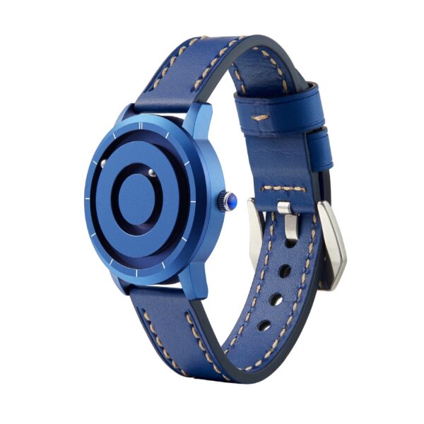 EUTOUR Nouvo inovatè ble lò mayetik metal multifonksyonèl Gade s Fashion espò Quartz Watch senp 4