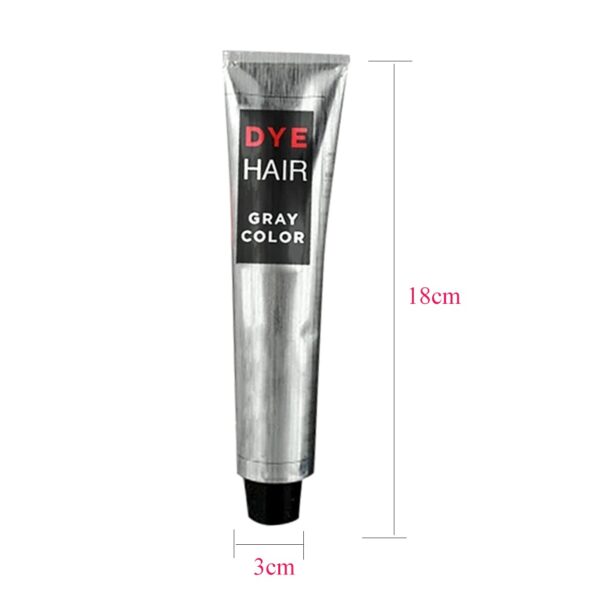 Fashion Grandma Grey Bojë flokësh Unisex Diy Modë Gri Argjendtë Krem për flokë Super Gri 100ml 5