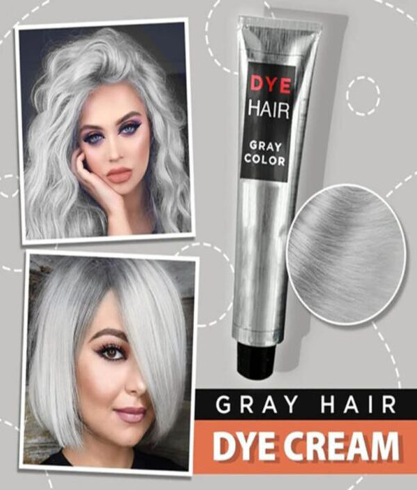 ແຟຊັ່ນ Grandma Grey Hair Dye Unisex Diy ແຟຊັ່ນສີເທົາເງິນສີ ດຳ ສີເທົາຜົມສີ ດຳ ຂະ ໜາດ 100ml 510x510 1