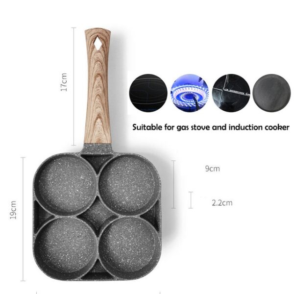 Upat ka buho nga Omelet Pan Para sa Itlog Ham Temperatura Instruksyon Pagprito Mga Pan Non stick Walay Oil smoke 5.jpg 640x640 5