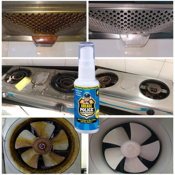 Grease Police Magic Degreaser Cleaner Spray Kitchen Home Degreaser Dilute Dirt Oil Cleaner Household Cleaning Chemicals