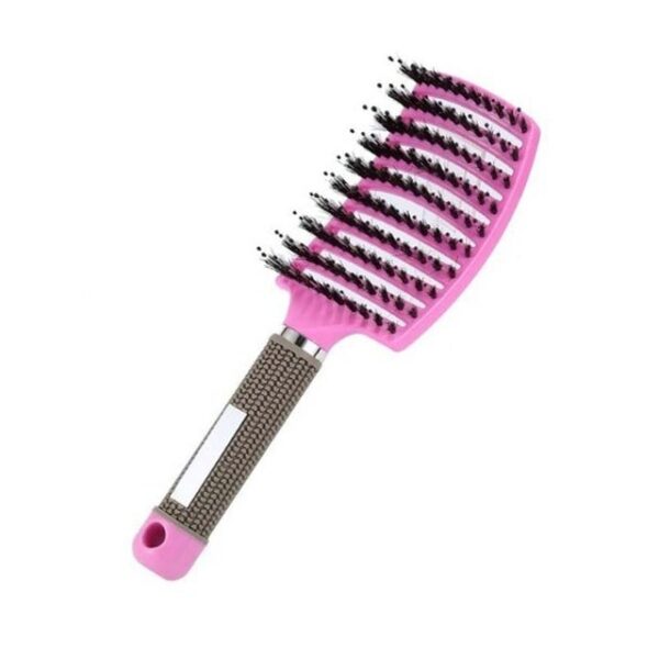 Pagmasahe sa Abaga sa Buhok Brush Brush Bristle Naylon Babaye Basa nga Curly Detangle Brush sa Buhok para sa Salon Hairdressing 4.jpg 640x640 4