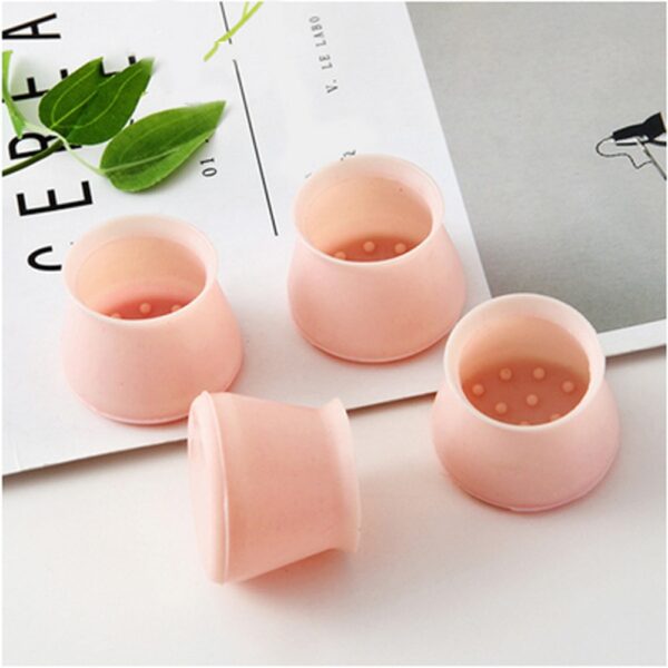 Hot 4Pcs Table chair leg foot covers floor Silicone Cap Pad Furniture Table Feet Cover Floor 2