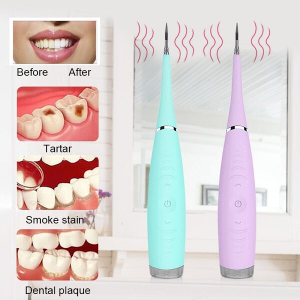 KOLI Electric Ultrasonic Sonic Dental Scaler ฟันแคลคูลัส Remover ทำความสะอาดคราบฟัน Tartar เครื่องมือ ฟันขาว 4