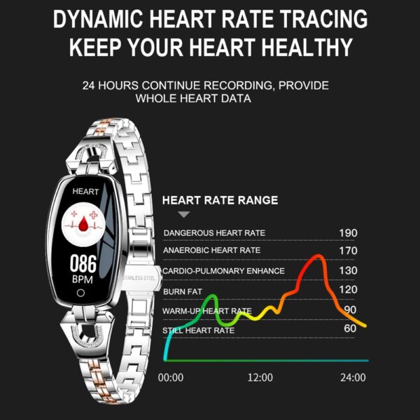 LEMFO H8 Smart Watch Women 2019 Waterproof Heart Rate Monitoring Bluetooth Para sa Android IOS Fitness Bracelet 1