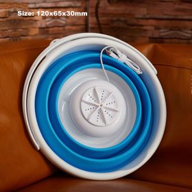 Mini Foldable Ultrasonic Turbine Washing Machine - image 6
