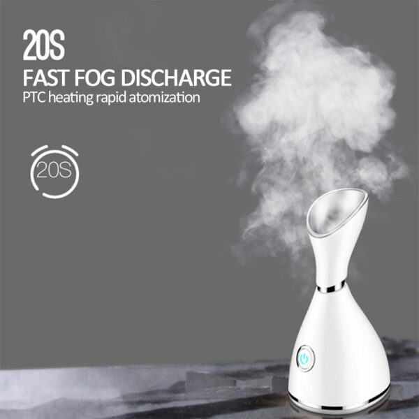 Nano Face Steamer Vapor Ion -kasvohöyrystin Ihon kasvohoito Ruiskutuskostutin Kosteusvoide Kauneus Aroma Herbal 1